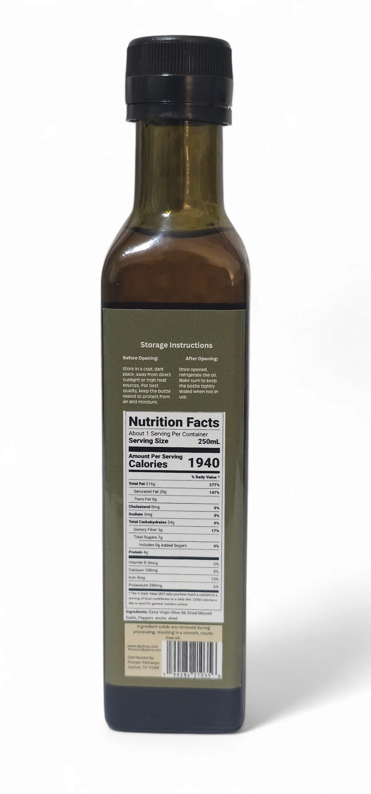 AJOLIVA - Garlic AGED Extra virgin Olive oil